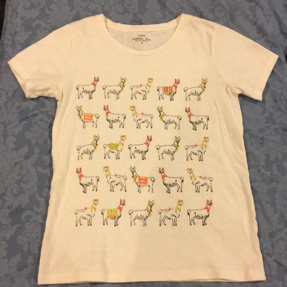 🌵J crew llama t shirt - Picture 2 of 6
